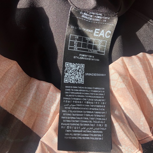 GUESS Sleeveless Abril Pleated Trapeze Dress - L - Picture 8 of 8